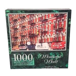 The Canadian Group Sure Lox 1000 piece puzzle "Wonderful World" NY City NEW